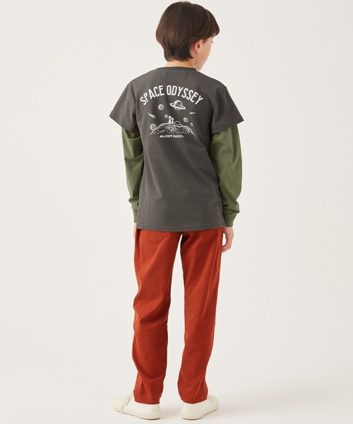 KRIFF MAYER Kid's Collection（クリフメイヤーキッズコレクション）の「ゆるJOIN-TEE（Tシャツ/カットソー・キッズ・ブルー/オリーブ/チャコール/オフホワイト・150/130/120/140/160/170）」の8枚目の写真