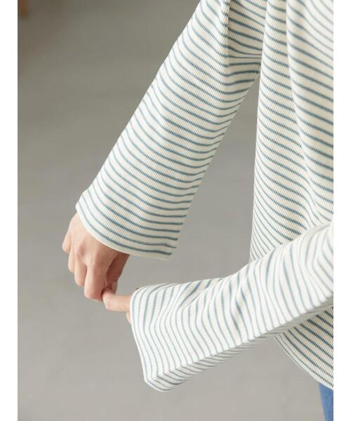 AMERICAN HOLIC（アメリカンホリック）の「マルチボーダーリブプルオーバー（Tシャツ/カットソー・レディース・ブラウン/アイボリー・M/L）」の13枚目の写真