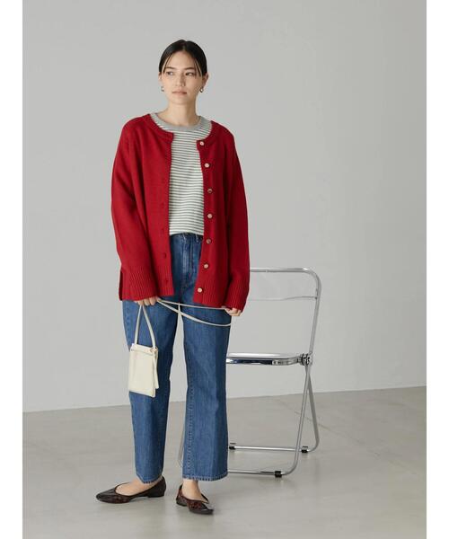 AMERICAN HOLIC（アメリカンホリック）の「マルチボーダーリブプルオーバー（Tシャツ/カットソー・レディース・ブラウン/アイボリー・M/L）」の7枚目の写真