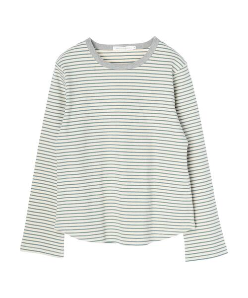 AMERICAN HOLIC（アメリカンホリック）の「マルチボーダーリブプルオーバー（Tシャツ/カットソー・レディース・ブラウン/アイボリー・M/L）」の5枚目の写真