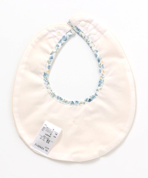 apres les cours（アプレレクール）の「花柄衿パイルスタイ（スタイ/よだれかけ・キッズ・ピンク/キナリ・90）」の4枚目の写真