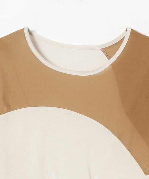 Ray BEAMS(レイビームス)の「RBS / シアー 配色 キリカエ ロングスリーブ Tシャツ(Tシャツ/カットソー・レディース・ブラック/オフホワイト・ONE SIZE)」の6枚目の写真