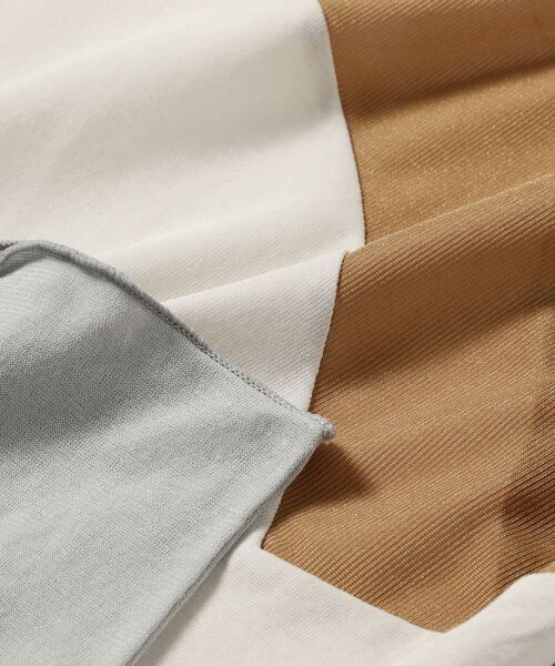 Ray BEAMS(レイビームス)の「RBS / シアー 配色 キリカエ ロングスリーブ Tシャツ(Tシャツ/カットソー・レディース・ブラック/オフホワイト・ONE SIZE)」の8枚目の写真