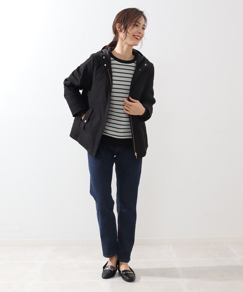 DRESKIP（ドレスキップ）の「◆【撥水/防花粉】キルトライナ－付マウンテンパーカー（ブルゾン・レディース・ブラック/ベージュ/グリーン系/カーキ・02/03/04）」の10枚目の写真