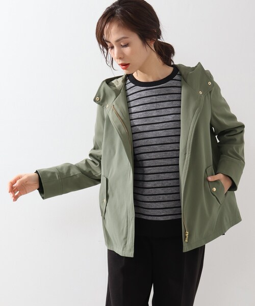 DRESKIP（ドレスキップ）の「◆【撥水/防花粉】キルトライナ－付マウンテンパーカー（ブルゾン・レディース・ブラック/ベージュ/グリーン系/カーキ・02/03/04）」の15枚目の写真