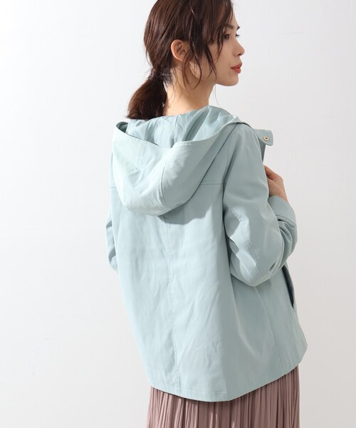 DRESKIP（ドレスキップ）の「◆【撥水/防花粉】キルトライナ－付マウンテンパーカー（ブルゾン・レディース・ブラック/ベージュ/グリーン系/カーキ・02/03/04）」の7枚目の写真