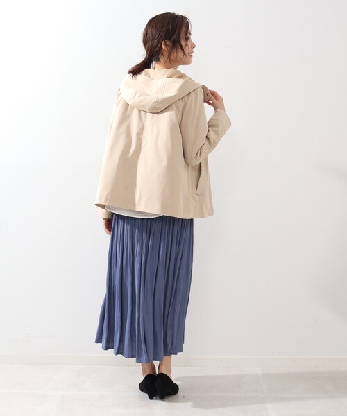 DRESKIP（ドレスキップ）の「◆【撥水/防花粉】キルトライナ－付マウンテンパーカー（ブルゾン・レディース・ブラック/ベージュ/グリーン系/カーキ・02/03/04）」の22枚目の写真