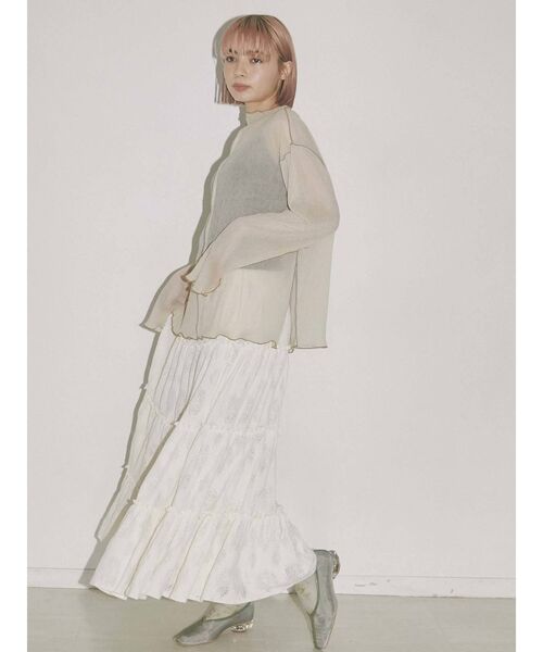 merry jenny（メリージェニー）の「ROSEレースカットティアードスカート（スカート・レディース・ブラック/アイボリー・FREE）」の21枚目の写真