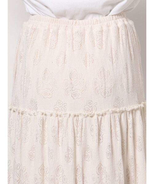 merry jenny（メリージェニー）の「ROSEレースカットティアードスカート（スカート・レディース・ブラック/アイボリー・FREE）」の14枚目の写真