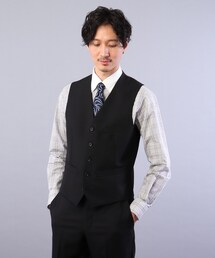 TAKEO KIKUCHI | シャドー 番千鳥 グレンチェック ベスト(スーツベスト)