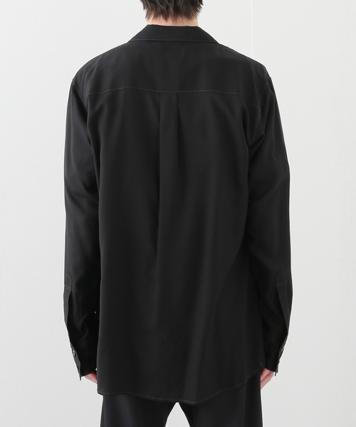 sulvam（サルバム）の「【SULVAM / サルバム】OPEN COLLAR SHIRT（シャツ/ブラウス・メンズ・ブラック・MEDIUM）」の18枚目の写真