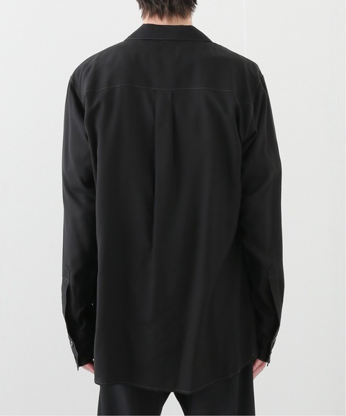 sulvam（サルバム）の「【SULVAM / サルバム】OPEN COLLAR SHIRT（シャツ/ブラウス・メンズ・ブラック・MEDIUM）」の3枚目の写真