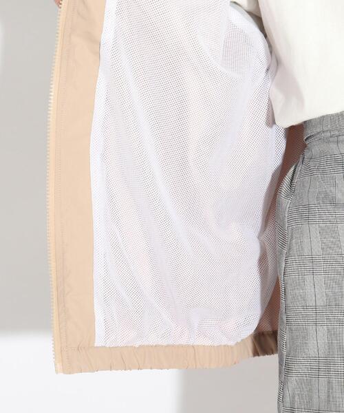 PINK-latte（ピンクラテ）の「◆フード付スポカジバイカラーブルゾン（ブルゾン・キッズ・ブラック/グリーン/ライトベージュ・14/15 /16）」の6枚目の写真