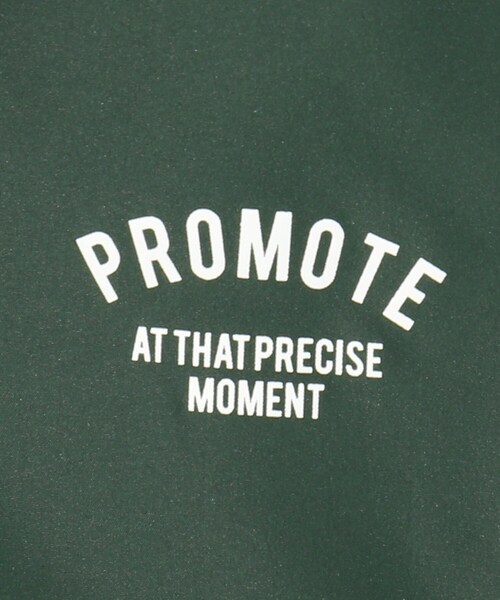 PINK-latte（ピンクラテ）の「◆フード付スポカジバイカラーブルゾン（ブルゾン・キッズ・ブラック/グリーン/ライトベージュ・14/15 /16）」の10枚目の写真