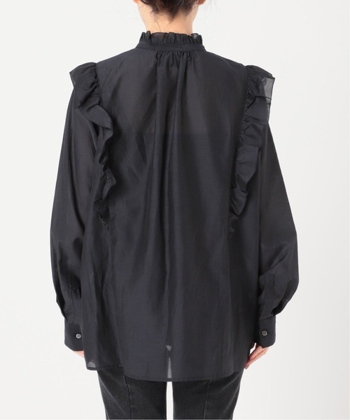 Spick & Span(スピックアンドスパン)の「≪追加2≫コットンシルク ピンタックフリルブラウス(シャツ/ブラウス・レディース・マルチ/ネイビー/ホワイト・FREE)」の22枚目の写真