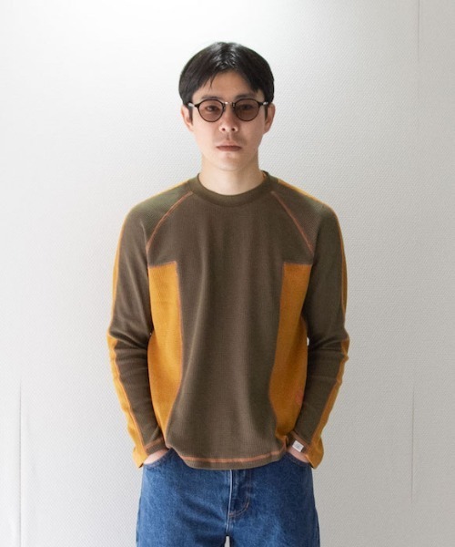 O(オー)の「PAM WHAT LEAF? HIGH NECK TOP(Tシャツ/カットソー・メンズ・カーキ・LARGE)」の3枚目の写真