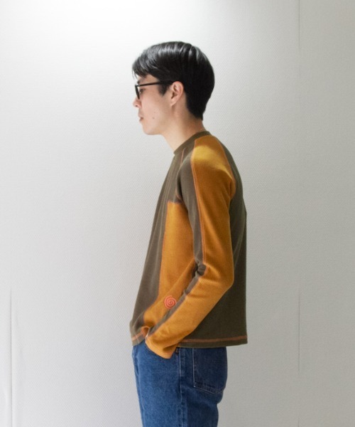 O(オー)の「PAM WHAT LEAF? HIGH NECK TOP(Tシャツ/カットソー・メンズ・カーキ・LARGE)」の5枚目の写真