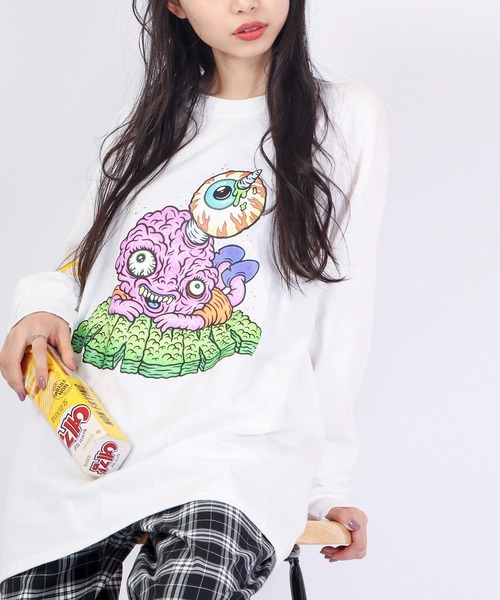 MISHKA グラフィックプリント 長袖シャツ M MISHKA グラフィックプリント 長袖シャツ M