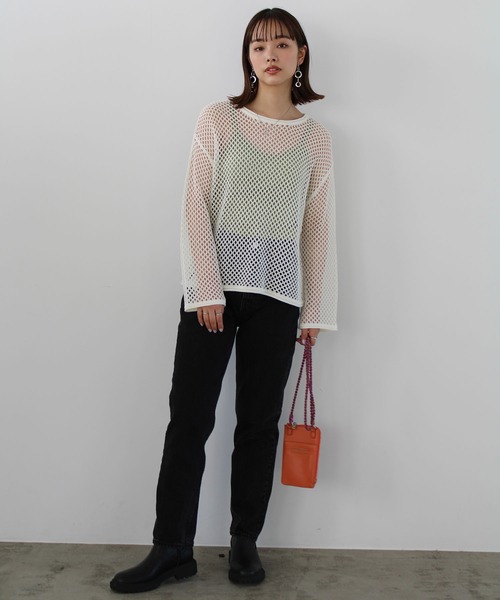 GeeRA（ジーラ）の「カップ付テレコリブキャミソール（キャミソール・レディース・ブラック/サックスブルー/オレンジ/ライトグリーン/ピンクベージュ・MEDIUM）」の12枚目の写真