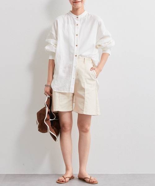 CIAOPANIC TYPY（チャオパニックティピー）の「チノショーツ（その他パンツ・レディース・ホワイト/ブラック・ONE SIZE）」の8枚目の写真