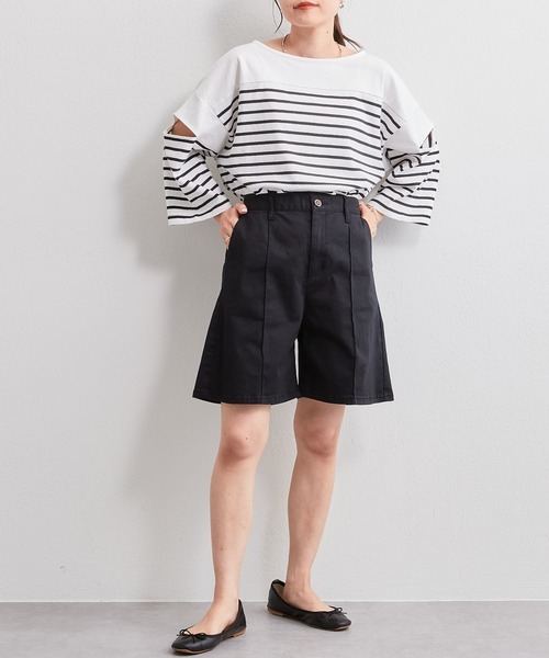 CIAOPANIC TYPY（チャオパニックティピー）の「チノショーツ（その他パンツ・レディース・ホワイト/ブラック・ONE SIZE）」の18枚目の写真