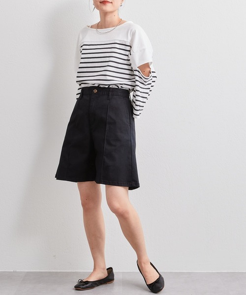 CIAOPANIC TYPY（チャオパニックティピー）の「チノショーツ（その他パンツ・レディース・ホワイト/ブラック・ONE SIZE）」の19枚目の写真