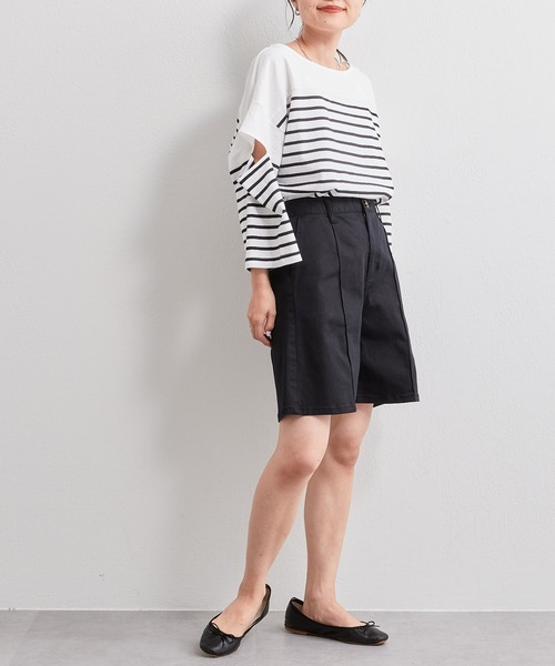 CIAOPANIC TYPY（チャオパニックティピー）の「チノショーツ（その他パンツ・レディース・ホワイト/ブラック・ONE SIZE）」の21枚目の写真