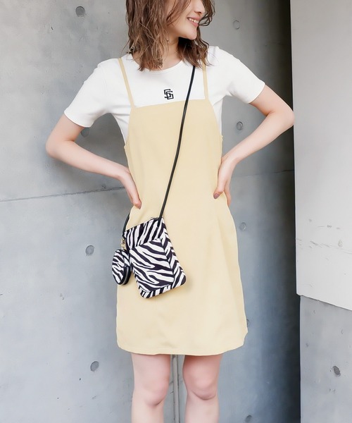 SPIRALGIRL(スパイラルガール)の「ワンポイントアイコンロゴちびTシャツ(Tシャツ/カットソー・レディース・ブラック/パープル/オフホワイト/イエロー・FREE)」の11枚目の写真