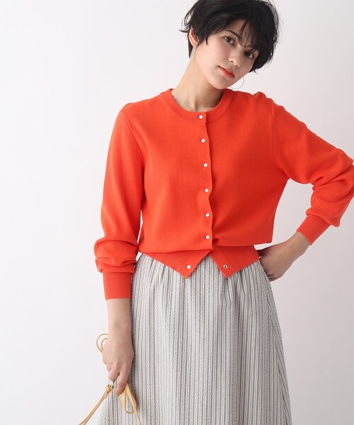 OPAQUE.CLIP(オペークドットクリップ)の「◆【C】多ボタンデザインカーディガン(カーディガン/ボレロ・レディース・ブラック/ブルー/ホワイト系/オレンジ系・40/38/36/34)」の4枚目の写真