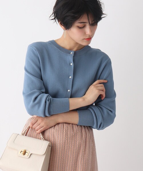 OPAQUE.CLIP(オペークドットクリップ)の「◆【C】多ボタンデザインカーディガン(カーディガン/ボレロ・レディース・ブラック/ブルー/ホワイト系/オレンジ系・40/38/36/34)」の1枚目の写真