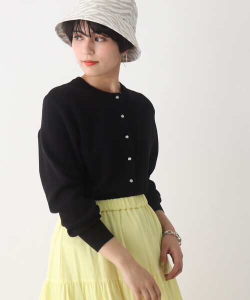 OPAQUE.CLIP(オペークドットクリップ)の「◆【C】多ボタンデザインカーディガン(カーディガン/ボレロ・レディース・ブラック/ブルー/ホワイト系/オレンジ系・40/38/36/34)」の3枚目の写真