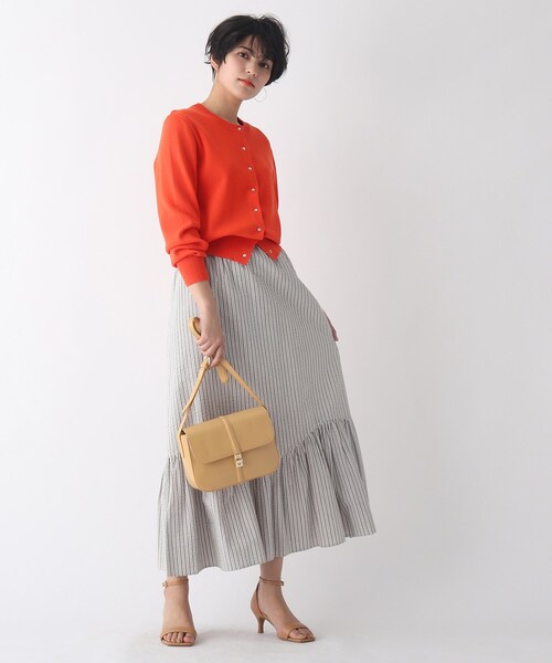 OPAQUE.CLIP(オペークドットクリップ)の「◆【C】多ボタンデザインカーディガン(カーディガン/ボレロ・レディース・ブラック/ブルー/ホワイト系/オレンジ系・40/38/36/34)」の10枚目の写真