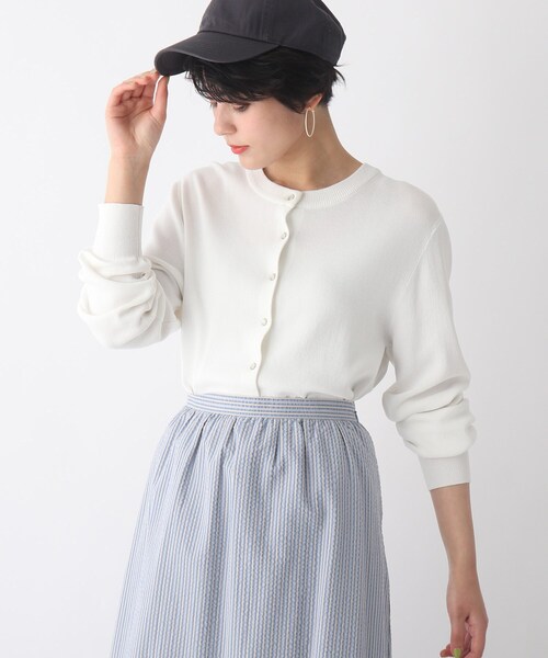 OPAQUE.CLIP(オペークドットクリップ)の「◆【C】多ボタンデザインカーディガン(カーディガン/ボレロ・レディース・ブラック/ブルー/ホワイト系/オレンジ系・40/38/36/34)」の21枚目の写真