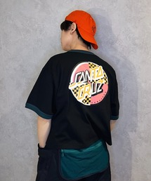 【ZOZOタウン限定アイテム】SANTACRUZ/サンタクルーズ × 光永（ひなた）監修アイテム  ルーズシルエット リンガーTシャツ/バックプリントTシャツ   502221449