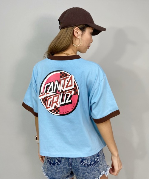 ムラサキスポーツ by 光永(ムラサキスポーツバイヒナタ)の「【ZOZOタウン限定アイテム】SANTACRUZ/サンタクルーズ × 光永(ひなた)監修アイテム ルーズシルエット リンガーTシャツ/バックプリントTシャツ 502221449(Tシャツ/カットソー・レディース・ホワイト/ライトブルー/ブラック/グリーン・M/L)」の11枚目の写真