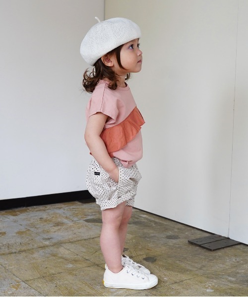 quoti use fith(クゥオティ ユース フィス)の「ダンプランダムドット5分丈パンツ(その他パンツ・キッズ・ミント/アイボリー/ネイビー・100/90/110/130/120/80)」の10枚目の写真