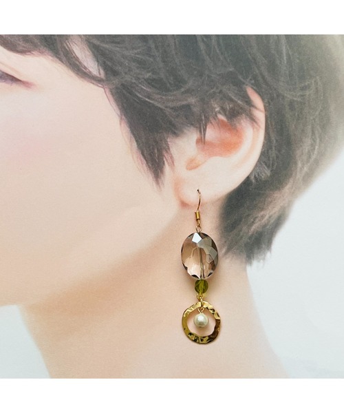 tone(トーン)の「【-lensa-】キラリとおしゃれピアスver1(MA)(ピアス(両耳用)・レディース・ゴールド・FREE)」の9枚目の写真