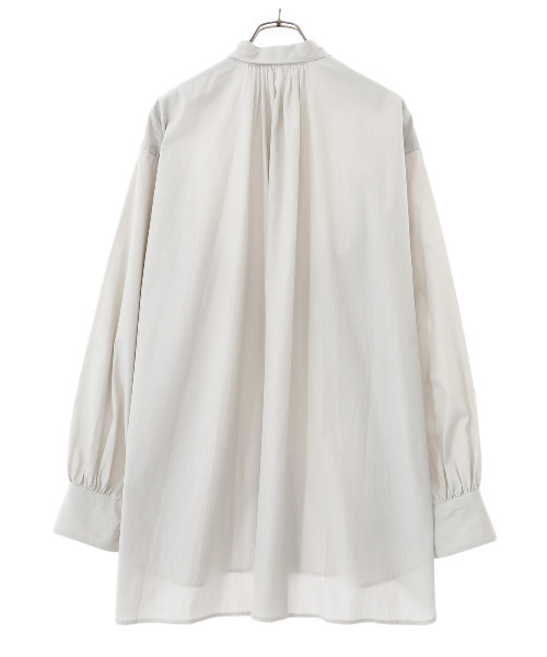 BALLAST ARK（バラストアーク）の「BALLAST ARK / バラストアーク：GATHER SHIRTS：BA05-SH001[AST]（シャツ/ブラウス・メンズ・ダークブラウン/ホワイト系その他・FREE）」の21枚目の写真