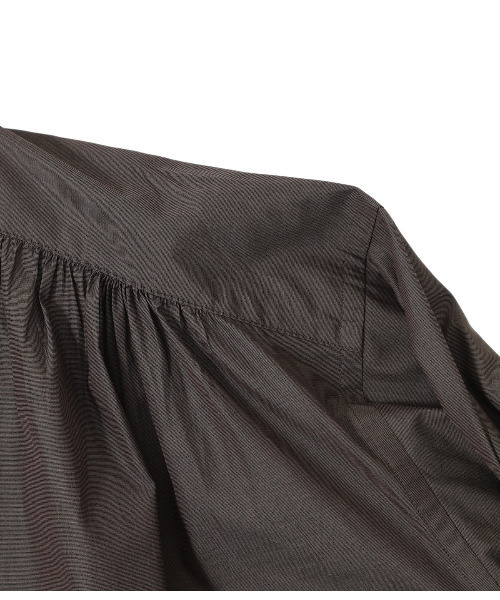 BALLAST ARK（バラストアーク）の「BALLAST ARK / バラストアーク：GATHER SHIRTS：BA05-SH001[AST]（シャツ/ブラウス・メンズ・ダークブラウン/ホワイト系その他・FREE）」の8枚目の写真