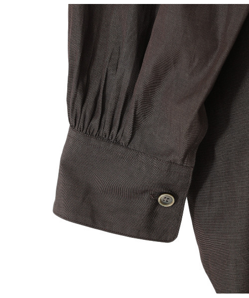 BALLAST ARK（バラストアーク）の「BALLAST ARK / バラストアーク：GATHER SHIRTS：BA05-SH001[AST]（シャツ/ブラウス・メンズ・ダークブラウン/ホワイト系その他・FREE）」の9枚目の写真