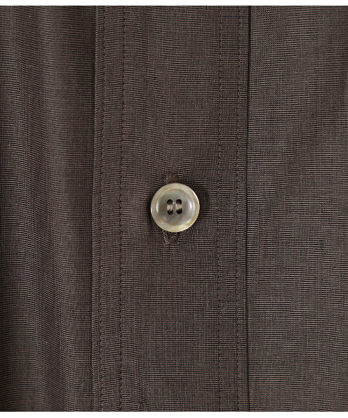 BALLAST ARK（バラストアーク）の「BALLAST ARK / バラストアーク：GATHER SHIRTS：BA05-SH001[AST]（シャツ/ブラウス・メンズ・ダークブラウン/ホワイト系その他・FREE）」の10枚目の写真