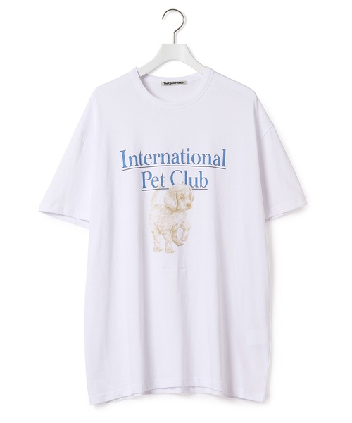 ADAM ET ROPE'(アダムエロペ)の「【THE OPEN PRODUCT】PET T-SHIRTS(Tシャツ/カットソー・レディース・スミクロ/カーキ/ホワイト・1)」の2枚目の写真