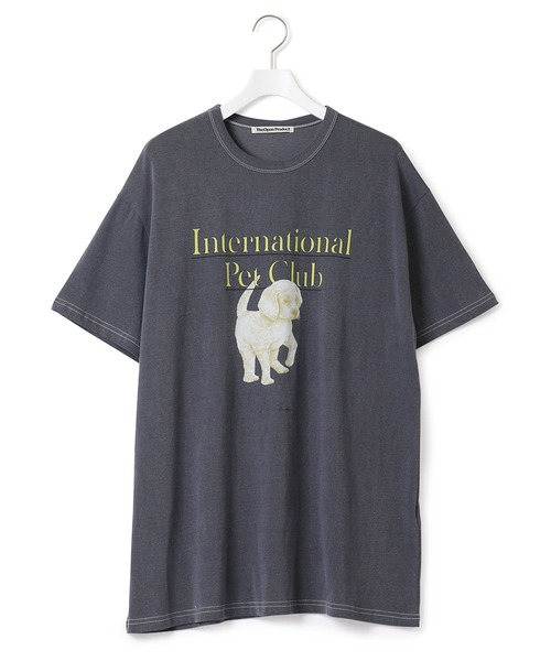 ADAM ET ROPE'(アダムエロペ)の「【THE OPEN PRODUCT】PET T-SHIRTS(Tシャツ/カットソー・レディース・スミクロ/カーキ/ホワイト・1)」の14枚目の写真