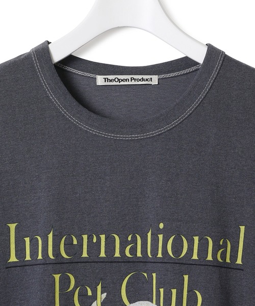 ADAM ET ROPE'(アダムエロペ)の「【THE OPEN PRODUCT】PET T-SHIRTS(Tシャツ/カットソー・レディース・スミクロ/カーキ/ホワイト・1)」の12枚目の写真