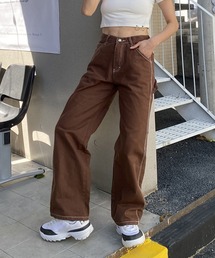 ストレートカラーデニムパンツ