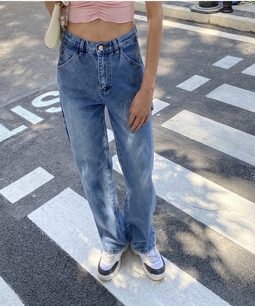 ANOTHER S（アナザーエス）の「ストレートカラーデニムパンツ（デニムパンツ・レディース・グリーン/ピンク/ブラウン/ブルー/グレー/ホワイト・L/M/S）」の17枚目の写真