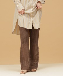 NANO universe | LB.03/ラッセルニットフレアパンツ(その他パンツ)