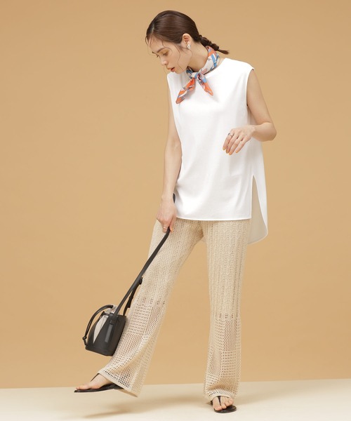 NANO universe（ナノユニバース）の「LB.03/ラッセルニットフレアパンツ（その他パンツ・レディース・ベージュ/ブラウン/イエロー・Ⅰ/Ⅱ）」の19枚目の写真