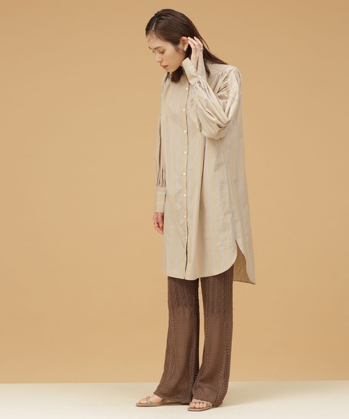 NANO universe（ナノユニバース）の「LB.03/ラッセルニットフレアパンツ（その他パンツ・レディース・ベージュ/ブラウン/イエロー・Ⅰ/Ⅱ）」の14枚目の写真