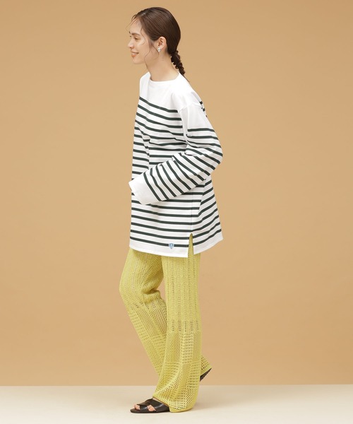 NANO universe（ナノユニバース）の「LB.03/ラッセルニットフレアパンツ（その他パンツ・レディース・ベージュ/ブラウン/イエロー・Ⅰ/Ⅱ）」の10枚目の写真